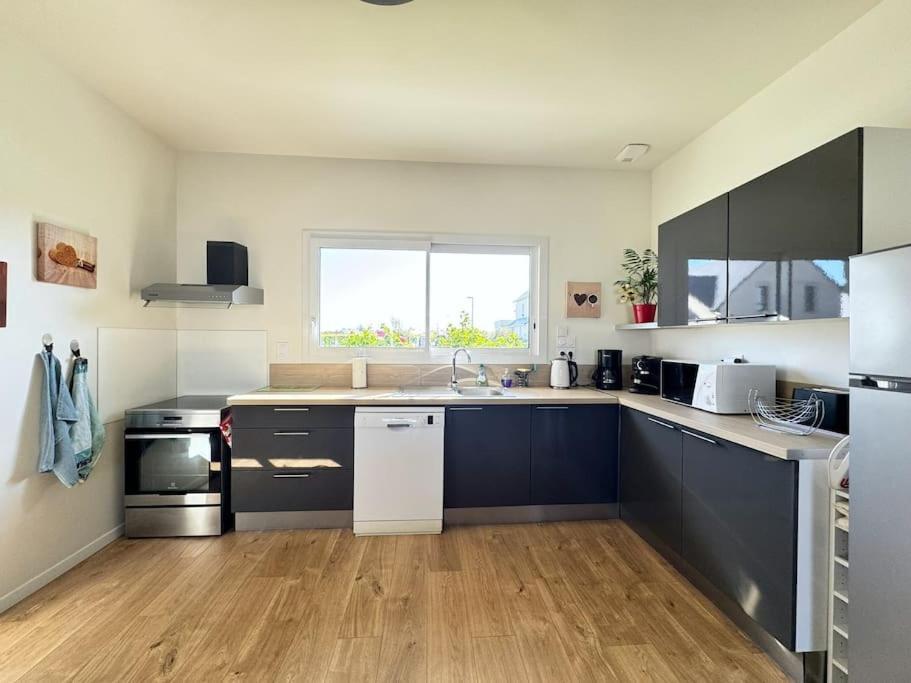La Maison Bleue - Plain-Pied Proche Plages Et Caen Rosel Exteriör bild